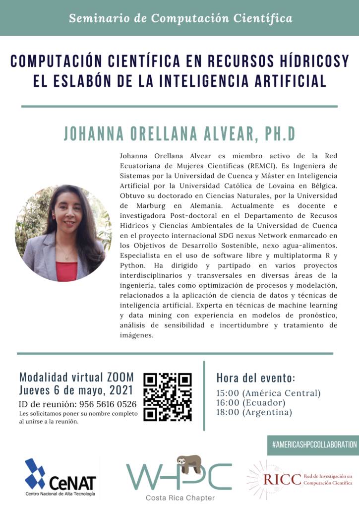 May 2021 Seminar by Johanna Orellana Alvear, PhD